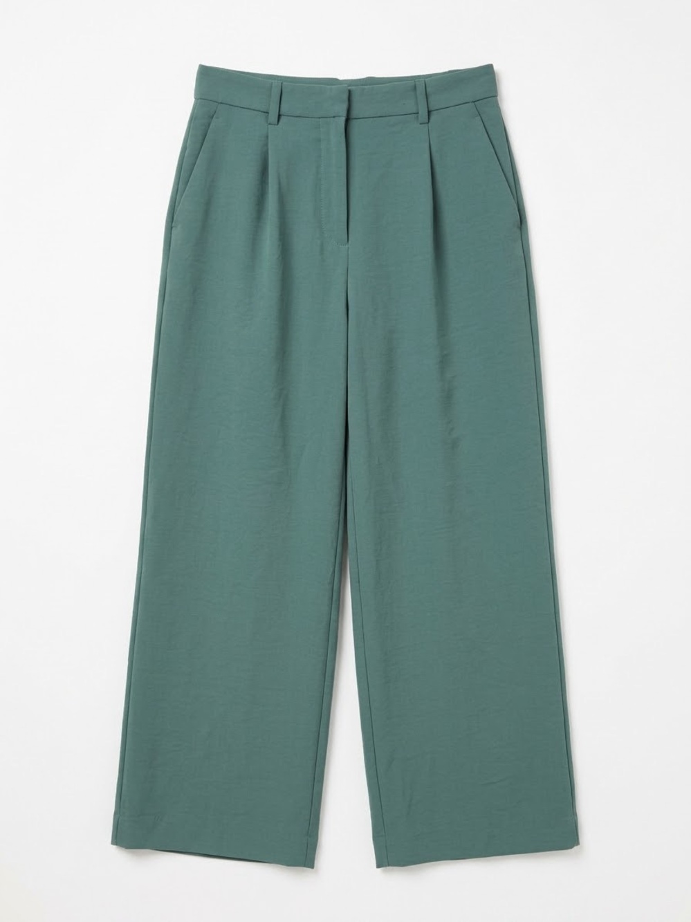 Abercrombie & Fitch Sloane Tailored Wide Leg Trouser Pants Size 29 8 Long Green